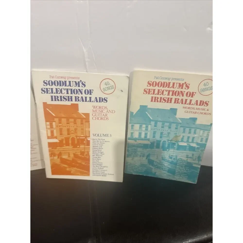 Lot of 4 Vintage Irish Ballads Folk Songs Music Books Soodlum Pat Conway Guitar
